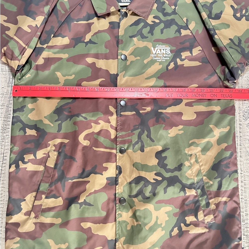 Vans Men's Green and Brown Camouflage Jacket - Picture 4 of 8